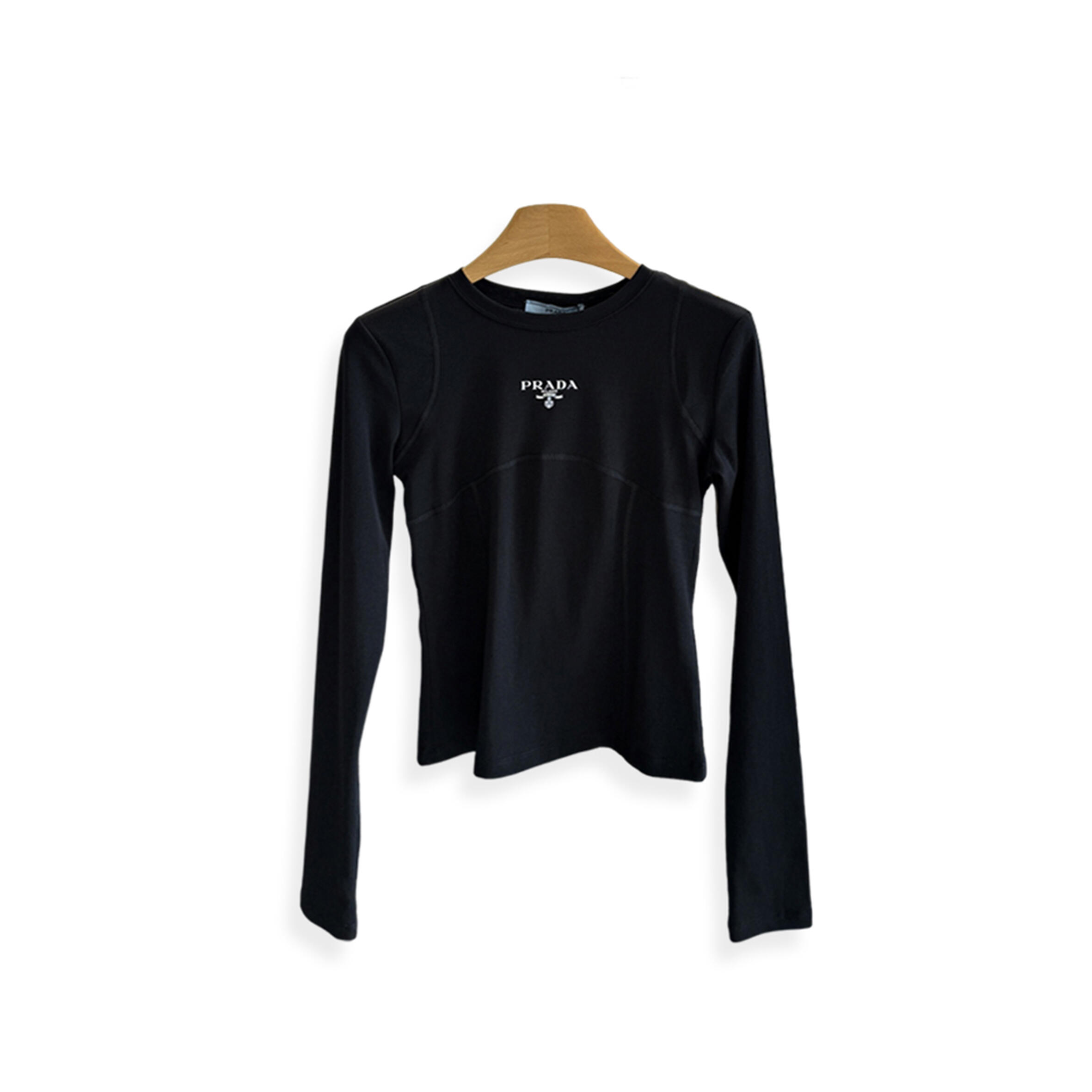 Pra*a letter print long-sleeve base layer
